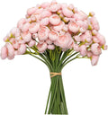 18Pcs Ranunculus Artificial Flowers Arrangement Wedding Bouquet Home Party Decor