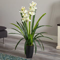 39" Large Cymbidium Orchid Artificial Plant Home Decor (Real Touch).